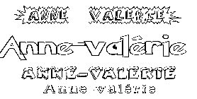 Coloriage Anne-Valérie