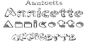 Coloriage Annicette