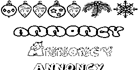 Coloriage Annoncy