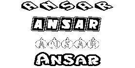 Coloriage Ansar