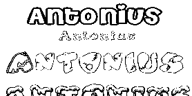 Coloriage Antonius