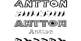 Coloriage Antton