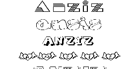 Coloriage Anziz