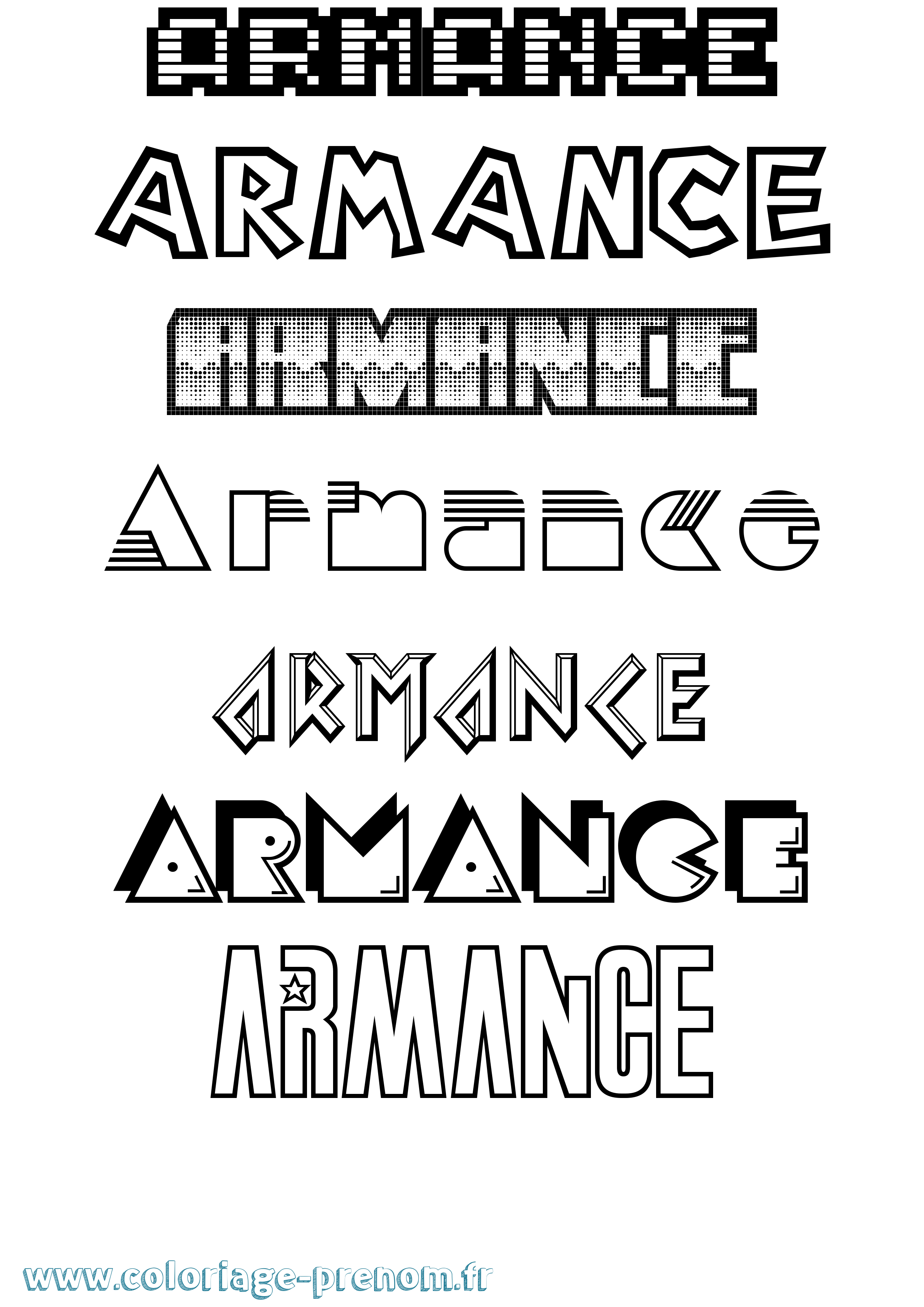 Coloriage Armance Jeux Vidéos Coloriage prénom Armance Jeux Vidéos