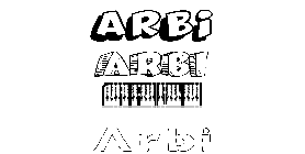 Coloriage Arbi