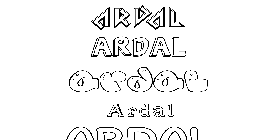 Coloriage Ardal