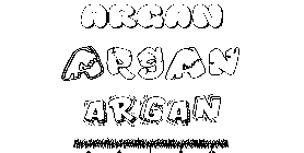 Coloriage Argan