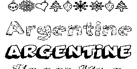 Coloriage Argentine