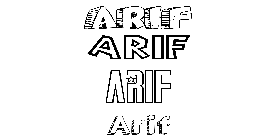 Coloriage Arif