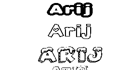 Coloriage Arij