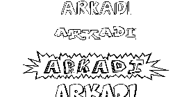 Coloriage Arkadi