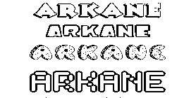 Coloriage Arkane