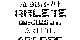 Coloriage Arlete