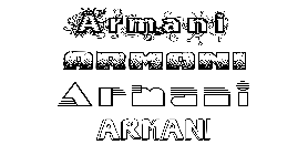 Coloriage Armani