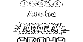 Coloriage Aroha