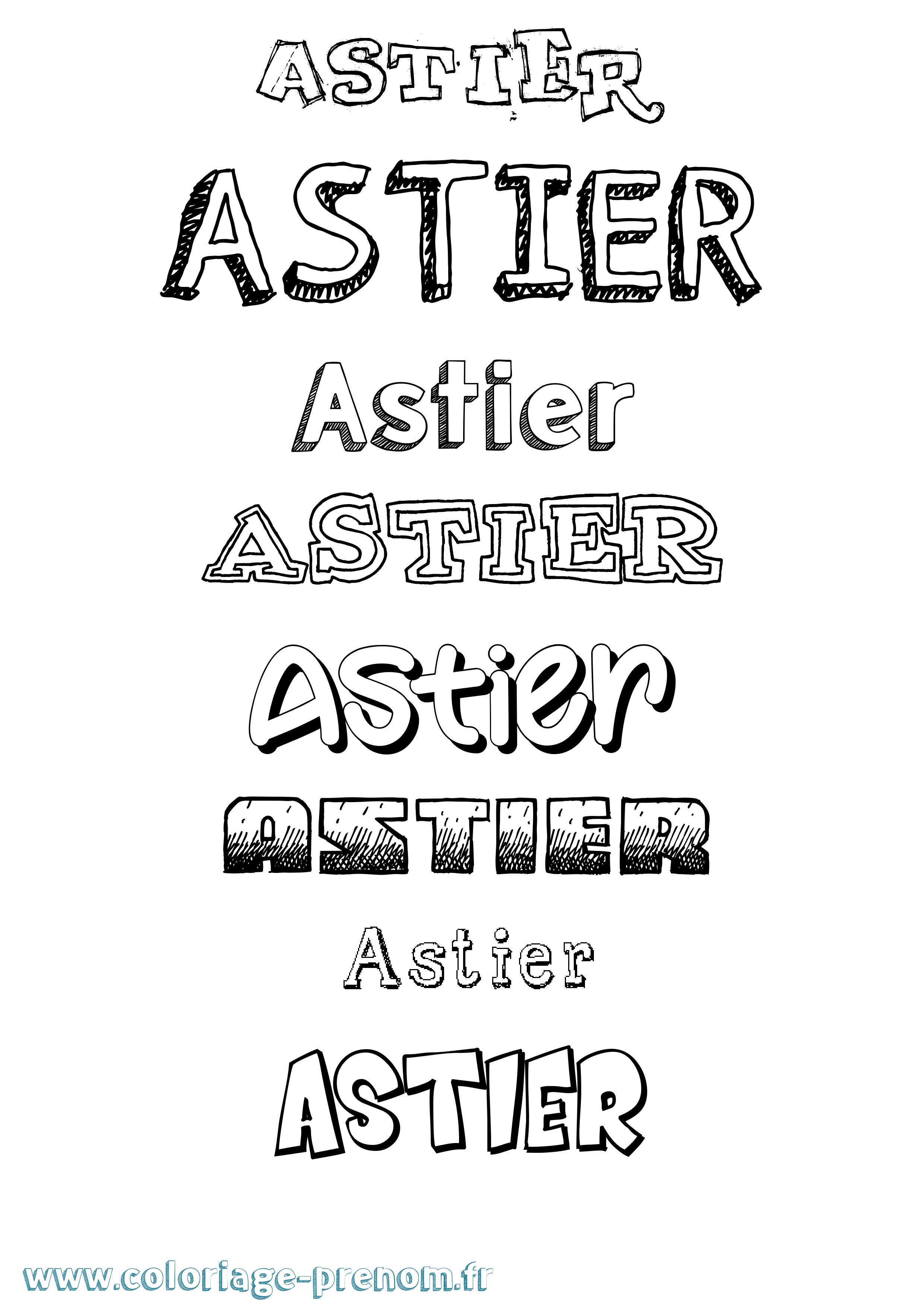 Coloriage Astier Dessiné Coloriage prénom Astier Dessiné