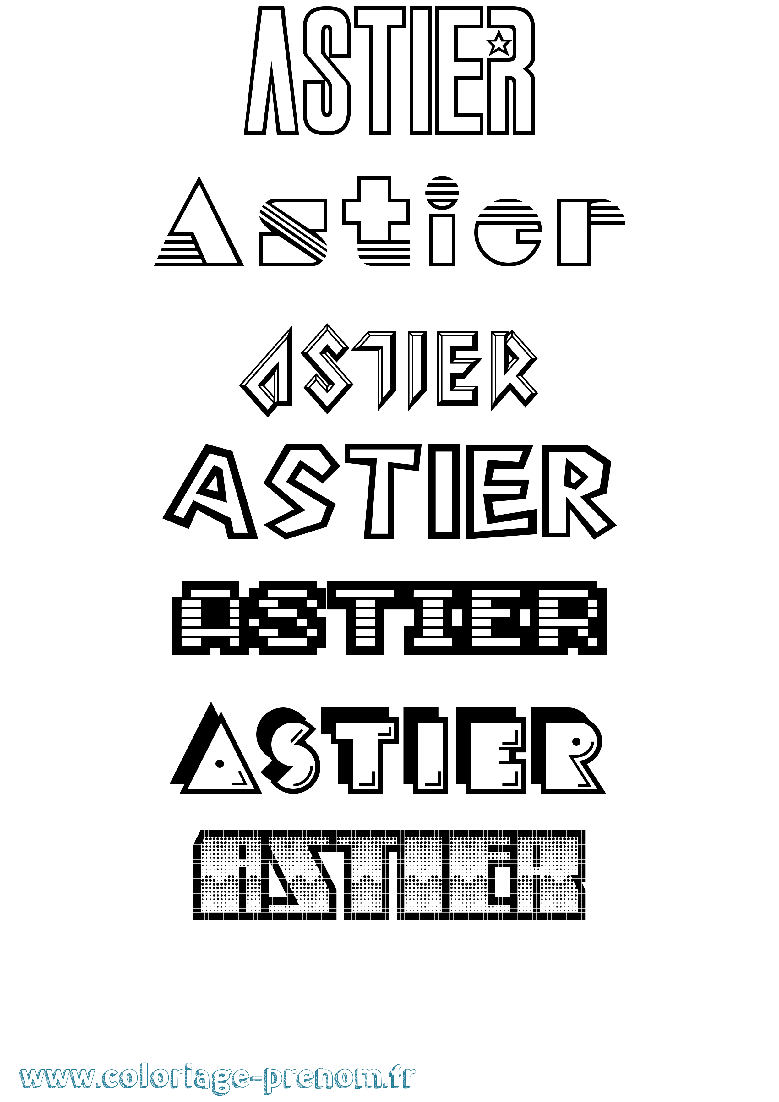 Coloriage Astier Jeux Vidéos Coloriage prénom Astier Jeux Vidéos