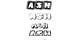 Coloriage Ash