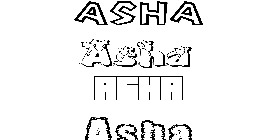 Coloriage Asha