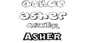 Coloriage Asher