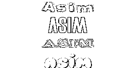 Coloriage Asim