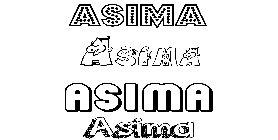 Coloriage Asima