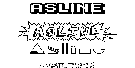 Coloriage Asline