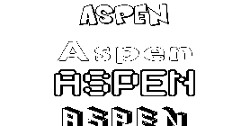 Coloriage Aspen