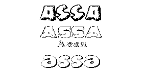 Coloriage Assa