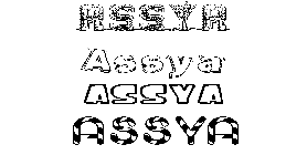 Coloriage Assya