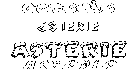 Coloriage Asterie