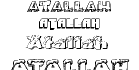 Coloriage Atallah