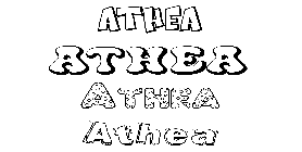 Coloriage Athea