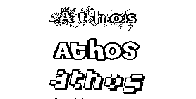 Coloriage Athos