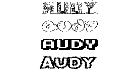 Coloriage Audy