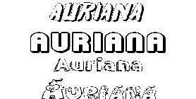 Coloriage Auriana
