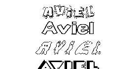 Coloriage Aviel