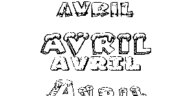 Coloriage Avril