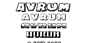 Coloriage Avrum