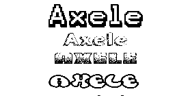 Coloriage Axele