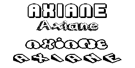 Coloriage Axiane