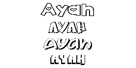 Coloriage Ayah