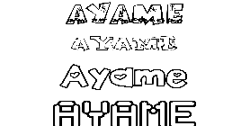 Coloriage Ayame