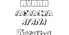 Coloriage Ayana