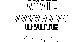 Coloriage Ayate