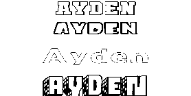 Coloriage Ayden