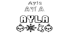 Coloriage Ayla