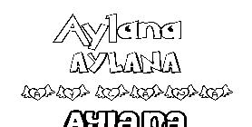 Coloriage Aylana