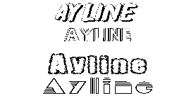 Coloriage Ayline