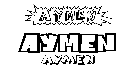 Coloriage Aymen